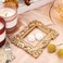 Yalikop 5 Pcs Vintage Resin Picture Frame Mini Antique Photo Frame Table Top Jewelry Display Holiday Party Hotel Decor (Gold