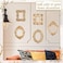 Yalikop 5 Pcs Vintage Resin Picture Frame Mini Antique Photo Frame Table Top Jewelry Display Holiday Party Hotel Decor (Gold