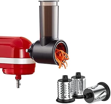 ملحقات تقطيع وبشر InnoMoon لخلاط KitchenAid، ملحق مبشرة الجبن لخلاط KitchenAid، ملحقات تقطيع بثلاث شفرات