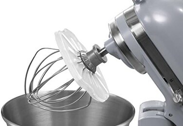 Whisk Wiper PRO for Stand Mixers - Mix Without The Mess - The Ultimate Stand Mixer Accessory - Compatible With KitchenAid Tilt-Head Stand Mixers - 4.5qt, 5qt (Color: Clear