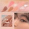 Erinde 10 Colors Eyeshadow Palette Makeup - Matte Shimmer Glitter Eye Shadow, Ultra-Blendable, High Pigmented, Naturing-Looking, Neutral Nude Eyeshadow Pallet with Professional Brush, Peach Color