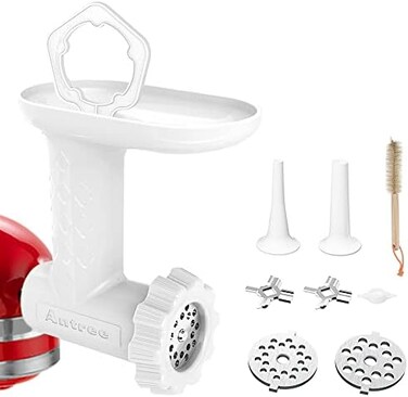 Antree Food Grinder and Sausage Filler Tube Attachment for KitchenAid Stand Mixer