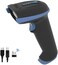 Tera Barcode Scanner Wireless and Wired with Battery Level Indicator 1D 2D QR Digital Printed Bar Code Reader Cordless Handheld Barcode Scanner Compact Plug and Play Model D5100