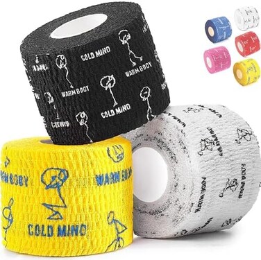 WARM BODY COLD MIND Weight Lifting Thumb Tape - Hook Grip Tape, Weightlifting Tape for Powerlifting Strength Deadlift for Cross Training, Tearable Flexible Cotton and Breathable