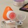 INSFIT Portable Travel Bottles, TSA Carry On Approved Toiletries Containers, 90ml Leak Proof Squeezable Silicone Tubes, Refillable Travel Accessories for Shampoo Body Wash 4 Pack Orange