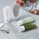 INSFIT Portable Travel Bottles, TSA Carry On Approved Toiletries Containers, 90ml Leak Proof Squeezable Silicone Tubes, Refillable Travel Accessories for Shampoo Body Wash Liquids 4 Pack Green