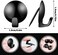 Zhengmy 30 Pack Metal Cubicle Hooks Fabric Panel Wall Hooks Cubicle Clips Push Pins Cubicle Picture Hangers for 20 lbs Office Home Kitchen Accessories Supplies(Black