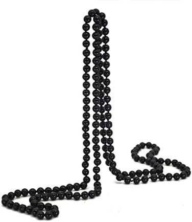 1920s Long Fake Pearls Necklace Layered Retro Vintage Imitation Round for Women Flapper Party Wedding Mother's Day Gift