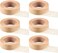 Nuanchu 6 Rolls Flexible Skin Tape Breathable Nose Tape Self Adhesive Gauze Tape for Wound Injuries Swelling Sports, 0.5 Inch x 10 Yards