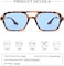 COASION Vintage 70s Flat Aviator Small Frame Sunglasses for Women Men Square Metal Design UV400 Protection Shades