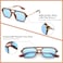 COASION Vintage 70s Flat Aviator Small Frame Sunglasses for Women Men Square Metal Design UV400 Protection Shades