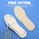 Eurzom 2 Pairs Kids Insoles Shoe Inserts Children Memory Sponge Insoles Washable Replacement Breathable Latex, Cutting Size Soft Women Toddler Shoe Filler for Spring Summer(Beige