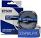 LABELWORKS Epson 224WLPX PET (PolyesterTape Cartridge - White on Blue Label Maker Tape - 1" (24MMWide, 30'
