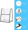 QEES Kitchen Stand Mixer Cover, Clear Aid Mixer Dustproof Covers, Waterproof Thicken Protector Organizer Bag for Kitchen Mixer JBJZ02-large