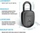 prezlock Fingerprint Padlock with Key Backup, 2keys, , Smart Padlock with Keyless Biometric, Suitable for Outdoor and Heavy Duty, IP65 Waterproof.