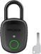 prezlock Fingerprint Padlock with Key Backup, 2keys, , Smart Padlock with Keyless Biometric, Suitable for Outdoor and Heavy Duty, IP65 Waterproof.