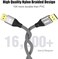 FURUI VESA Certified Displayport 2.1 Cable 2M, Nylon Braided 16K DP 2.0 Cable Support 80Gbps, 16K@60Hz, 8K@120Hz, 4K@240Hz, 2K@360Hz, Compatible with Laptops and Video Game Monitors