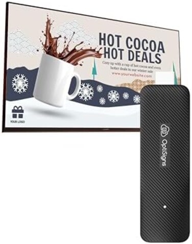 مشغل اللافتات الرقمية OptiSigns Android Stick
