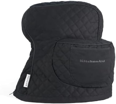 KitchenAid Quilted Fitted Tilt-Head Stand Mixer Cover Single Pack, Onyx Black, 14.375"x18