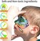 Bvendano Professional Face Paint Makeup Split Cake Palette 12 &times; 10gm Water Actived, Non-Toxic One Stroke Rainbow BodyFace Painting Kit with 5 Stencils, 3 Brushes for Kids Adults