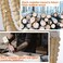 vivihobb 3-Light Wood Beaded Bohemian Mini Chandelier Pendant Light Fixture,Antique Metal Finish Natural Color Wooden Beads, for Bathroom,Living Room,Entryway and Bedroom