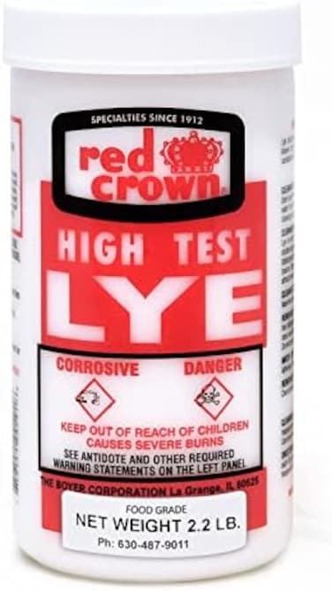 BRJR The Boyer Corporation Lye for Soap Making, Sodium Hydroxide Pure High Test Lye Food Grade, Caustic Soda, Drain Cleaner and Clog Remover, 2.2 lbs.