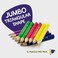 أقلام رصاص قصيرة وسميكة للأطفال من Pencil Buddies، مبراة يدوية الصنع - 12 قلم رصاص مثلث كبير الحجم - أقلام رصاص لطيفة مشحوذة مسبقًا، أقلام رصاص كبيرة للأطفال في مرحلة ما قبل المدرسة، والأطفال الصغار،