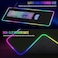 لوحة ماوس ألعاب كبيرة الحجم من FULLPAD بإضاءة RGB - 15 وضع إضاءة، تحكم باللمس، وسادة لوحة مفاتيح كمبيوتر ناعمة وممتدة، قاعدة مطاطية مانعة للانزلاق، مثالية للاعبين المحترفين في الرياضات الإلكترونية، مل