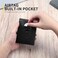 محفظة RUNBOX AirTag للرجال، رفيعة، مزودة بتقنية حجب RFID، مصنوعة من الجلد، مع جيب للأوراق النقدية، وحامل بطاقات ثنائي الطي، هدية مثالية للرجال والآباء.