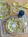Le Cadeaux 097PAL Palermo Melamine Appetizer Plates, Set of 4, Lemon