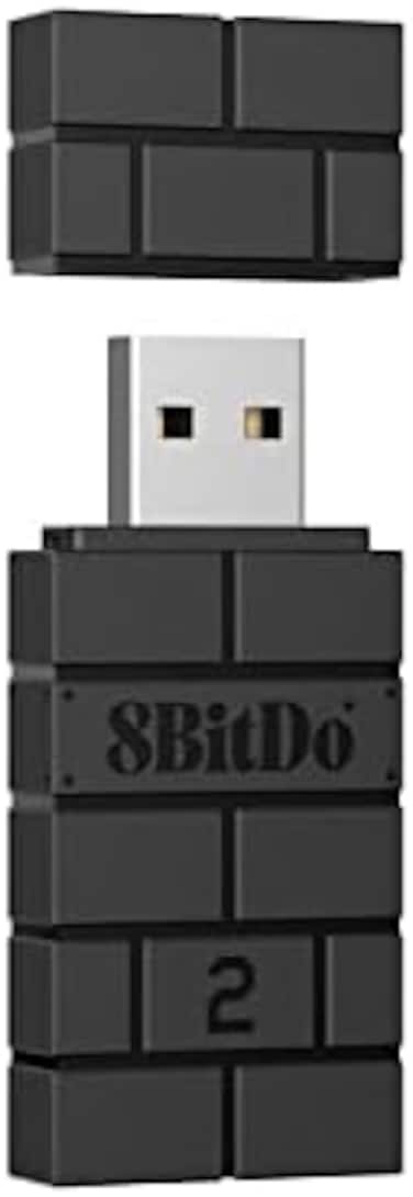 8Bitdo Wireless USB Adapter 2 for Switch/OLED, Windows, MacRaspberry Pi - Compatible With Xbox Series XS, One Bluetooth, Switch Pro and PS5 Controllers