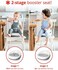 Skip Hop Booster Seat for Dining Table, Sleek Seat Booster, Grey/White