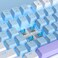 MageGee 75% Mechanical Gaming Keyboard with Blue Switch, LED Blue Backlit Keyboard, 87 Keys Compact TKL Wired Computer Keyboard for Windows Laptop PC Gamer - Blue Whie