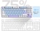 MageGee 75% Mechanical Gaming Keyboard with Blue Switch, LED Blue Backlit Keyboard, 87 Keys Compact TKL Wired Computer Keyboard for Windows Laptop PC Gamer - Blue Whie