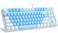MageGee 75% Mechanical Gaming Keyboard with Blue Switch, LED Blue Backlit Keyboard, 87 Keys Compact TKL Wired Computer Keyboard for Windows Laptop PC Gamer - Blue Whie