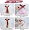 Pet Soft Dog Suspenders 2 Pieces Female Dog Diaper Suspenders for Dogs Diaper Keeper Suspender for Dog Skirt, Dog Dress (BrownBurgundy, XS/S
