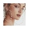 Doubnine Large Hoops Super Huge Circle Pearls Earrings Thin Dangle Gold Elegant Wedding Women Accessories Jewelry Gift for Her (90mm