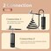 yygywen Airbrush Kit with Compressor, 32PSI Handheld Mini Air Brush Gun Set, Portable High Pressure Air Brushes for Painting, Tattoo, Nail Art, Mode, Makeup, Cake, Barber