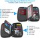 حامل جواز سفر عائلي بتصميم P TRAVEL بتقنية RFID - محفظة جواز سفر كبيرة مقاومة للماء للرجال والنساء، منظم وثائق سفر خفيف الوزن وقابل للحمل مع جيب بسحاب، G