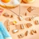 Sureio 60 Pieces Handmade Simulation Food Bread Toast Pendant Charms Hanging Food Charms DIY Baking Charms for Earrings Imitation Resin Charms for Jewelry Making for Children Girls DIY Craft