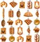 Sureio 60 Pieces Handmade Simulation Food Bread Toast Pendant Charms Hanging Food Charms DIY Baking Charms for Earrings Imitation Resin Charms for Jewelry Making for Children Girls DIY Craft