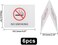 AHANDMAKER 6Pcs Double-Sided Acrylic No Smoking Table Tent Signs, Non-Smoking Desk Logo Indicator, No Smoking Tabletop Sign, Table No Smoking Warning Sign for Resturant Offices Malls Cafes, 4.07x2.76