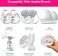 Durceler 18mm Silicone Flange Inserts Compatible with Medela/for Spectra S1 S2 / Elvie/Willow go/Momcozy S12/ TSRETE 24mm Breast Pump Shields or Freemie 25mm; Reduce Nipple Tunnel Down to 18mm