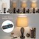 Seaside village Inline Lamp Switch 2 Pack, Full Range Rotary Dimmer Switch, Black Cord Switch Replacement for Table Lamp, Floor Lamp, Pendant Light, Works with Dimmable LED, Incandescent, Halogen Bulb