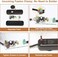 Seaside village Inline Lamp Switch 2 Pack, Full Range Rotary Dimmer Switch, Black Cord Switch Replacement for Table Lamp, Floor Lamp, Pendant Light, Works with Dimmable LED, Incandescent, Halogen Bulb