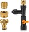hygger Metal Aquarium Water Changer Replacement Parts, Faucet Nozzles Connectors (Metal