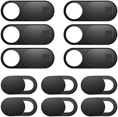ZUCUCUC Laptop Camera Cover Slide, 12 Pack Webcam Cover, Phone Camera Cover, Ultra-Thin Computer Camera Cover Slide - Fits Most Laptop, Desktop, PC, Tablet, Smartphone to Protect Your Privacy and Secu