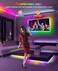 Daymeet TV Led Backlight,13.1ft ICRGB 5050 LED Lights for TV, TV Led Lights for 40-65inch TV/Monitor, USB Led Strip Lights for TV, LED Strip Lights Sync with Music, Bluetooth APP Control with Remote