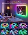Daymeet TV Led Backlight,13.1ft ICRGB 5050 LED Lights for TV, TV Led Lights for 40-65inch TV/Monitor, USB Led Strip Lights for TV, LED Strip Lights Sync with Music, Bluetooth APP Control with Remote