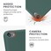 جراب سيليكون TPU من kwmobile متوافق مع Apple iPod Touch 6G / 7G (الجيل السادس والسابع) - غطاء حماية مرن وناعم - أخضر غابي